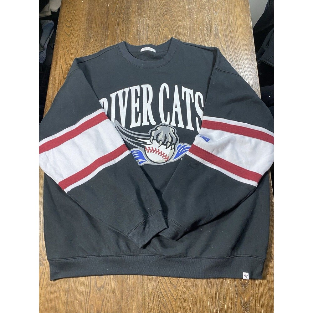 '47 Brand MiLB Sacramento River Cats Steadfast Paneled Sweatshirt XL 26.5pit2pit